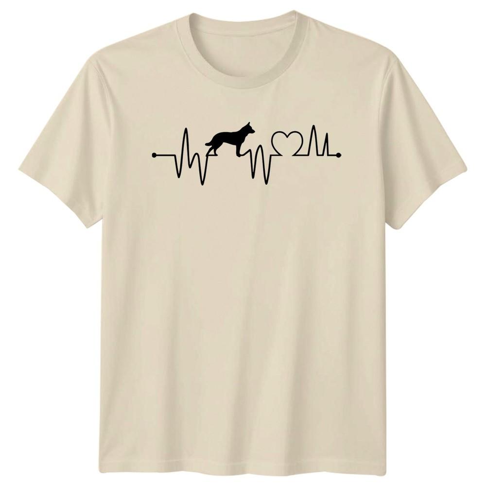 GerUnisex Shepherd Heartbeat Unisexs TShirt Birthday Gift For Her