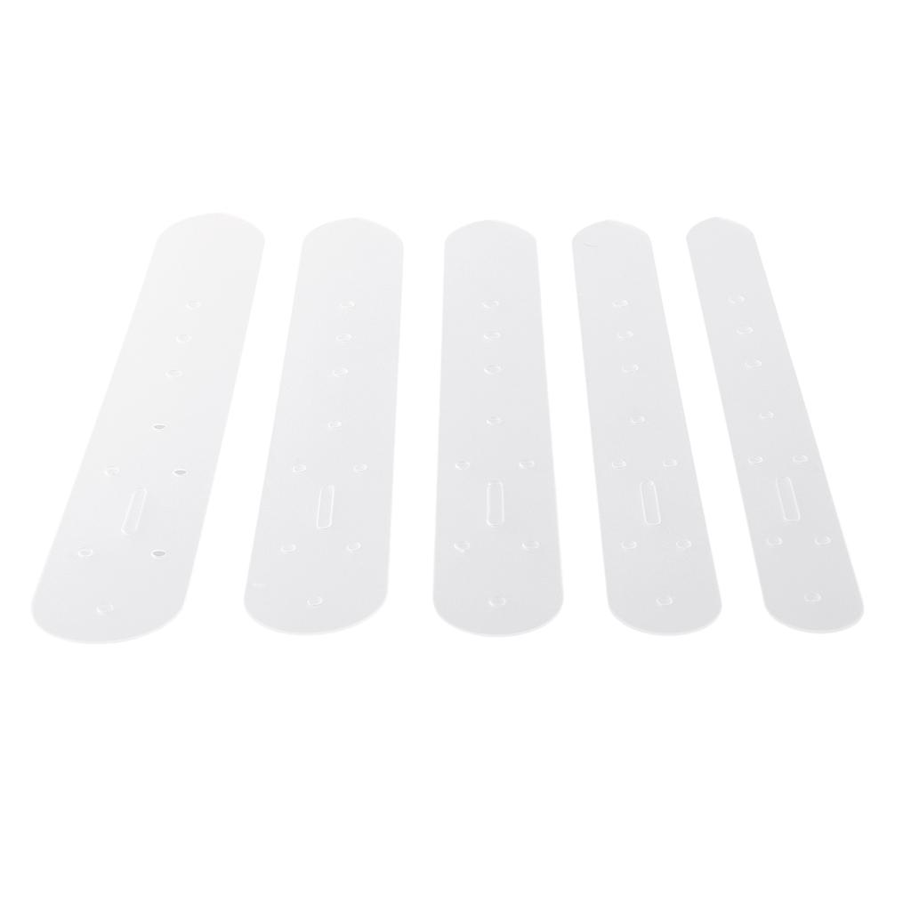 5Pcs Plastic Leather Belt Buckle Head End Orientate Punch Hole Templates Tools Tools Workshop Equipment Home Garden