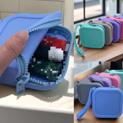 Vintage Organizer Brieftasche Geldbörse wasserdicht Reißverschluss Kopfhörer Tasche Reisetasche