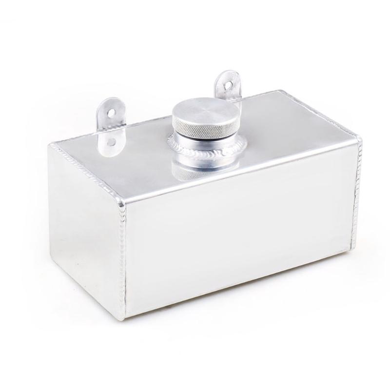 Полированный алюминиевый сплав Бачок омывателя лобового стекла Интеркулер Спрей Универсальный Охлаждающая жидкость Расширительный бачок 1