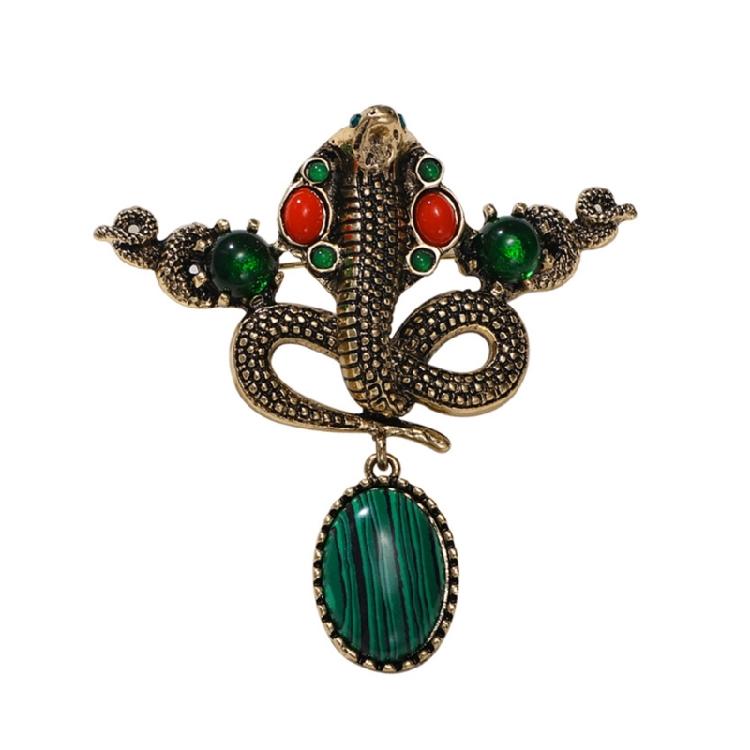

Eye Catching Indian Snake Enamel Pin Practical and Portable Jewelry Accessory for Themed Event Stylish Outfits Casual Wear 1