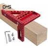 22.5-90 Degree Drawing Line Ruler with Pin 6-Hole Design High Accurate Portable Easy To Carry Carpenter Square Ruler Woodworking Tool