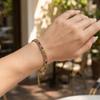 Luxury Iced Out Chain Bracelet Gold Color Shiny Rhinestone Bangle  Jewelry Gifts