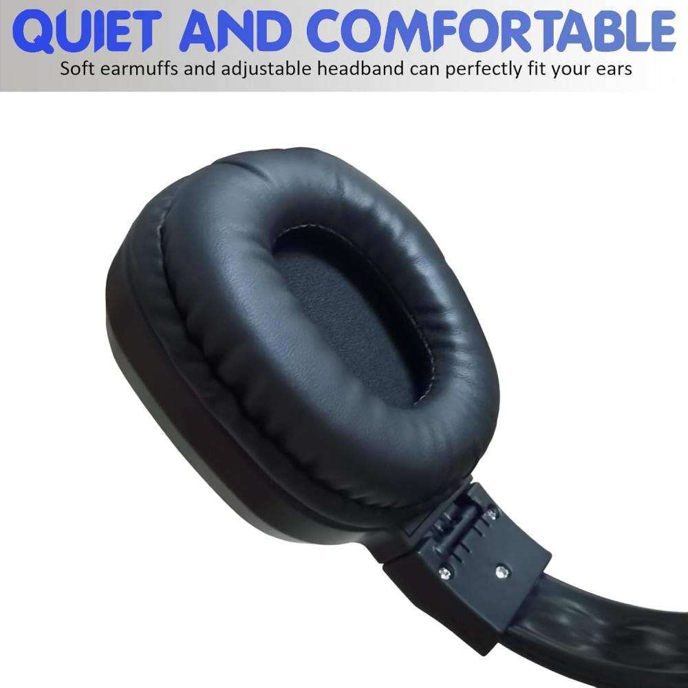 Portable Personal FM Radio Headphones With Good Reception, LED Display, Soft Ear Muffs, FM Headset Radio For Walking, Jogging, Meeting FM Receiver