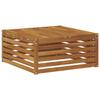 Outdoor Footstool Natural 79 x 79 x 37 cm Solid Acacia Wood