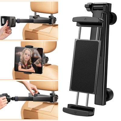 Universal Car Headrest Tablet Mount 360 Rotation Telescopic Car Tablet Holder for IPads and Cell Phones for Backseat Passengers