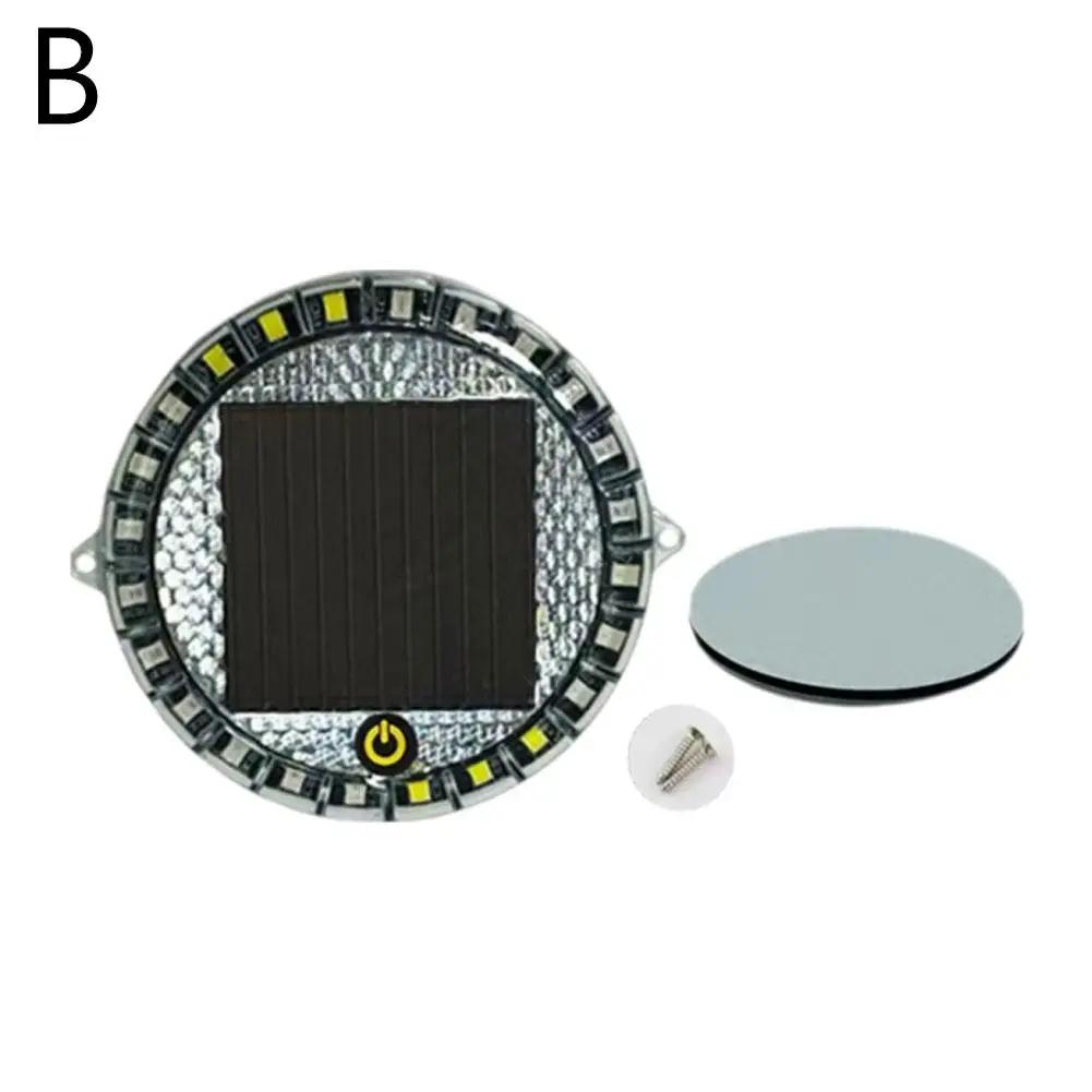 

Warning Light Solar LED Vehicles Flashing Lamp Intelligent Lamp Road Safety Flares Colorful Sensor LED Waterproof Flashing Y7H4