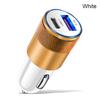 Type C USB 2 Port Car Charger Phone Charger 3.1A Fast Charging 12V 15W Cigarette Lighter Adapter Power Outlet for iPhone Samsung