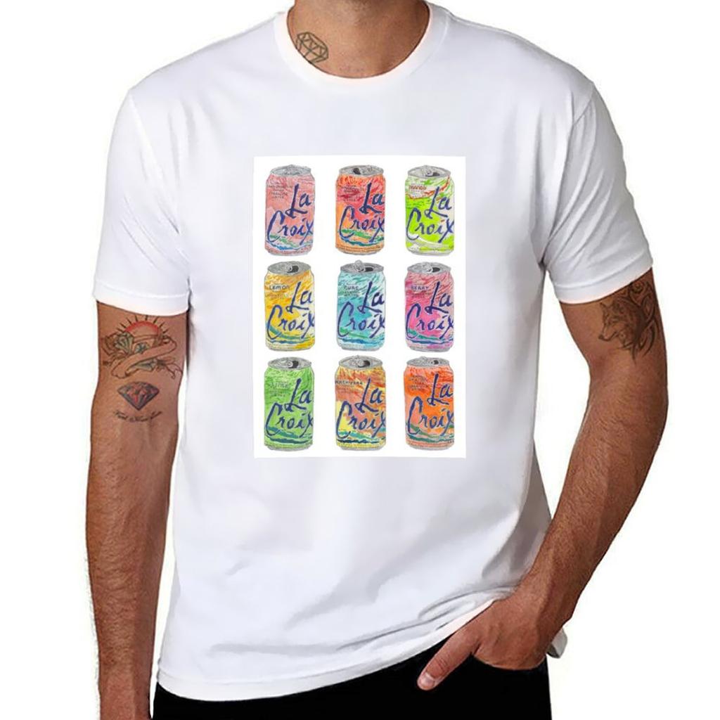 La Croix Dosen T-Shirt T-Shirt Für Unisex T-Shirts Für Unisex Packung Weiße T-Shirts Baumwolle 100 T-Shirt