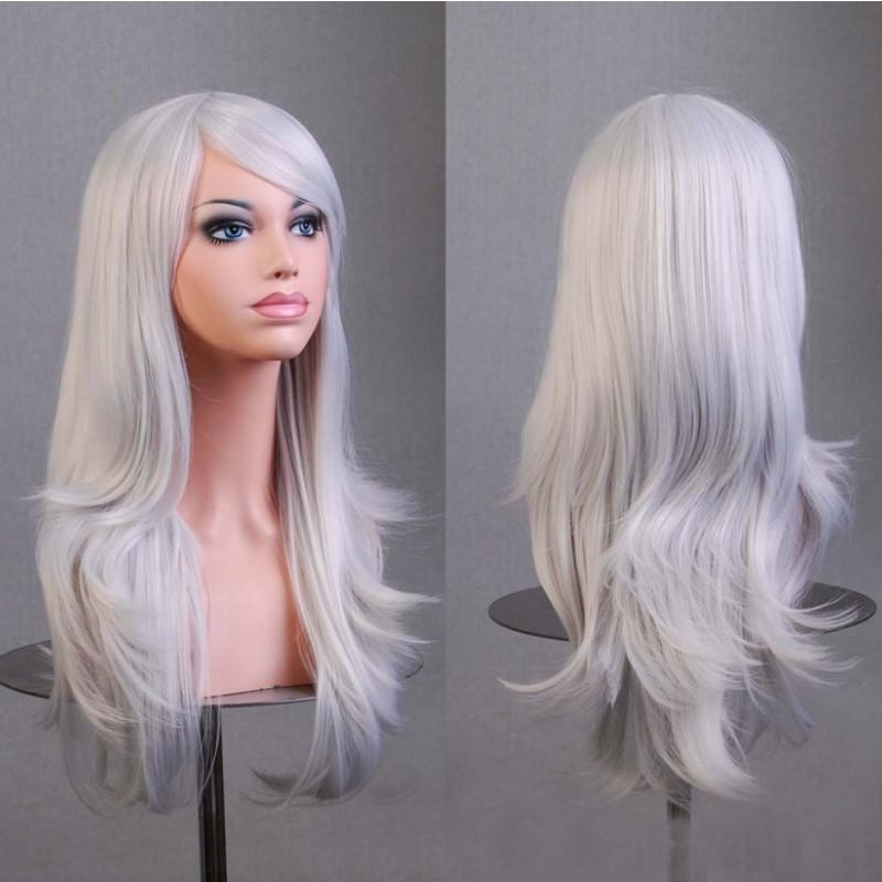 Cross Border Anime Cosplay Wavy Wig With Heat Resistant Fiber For Women
