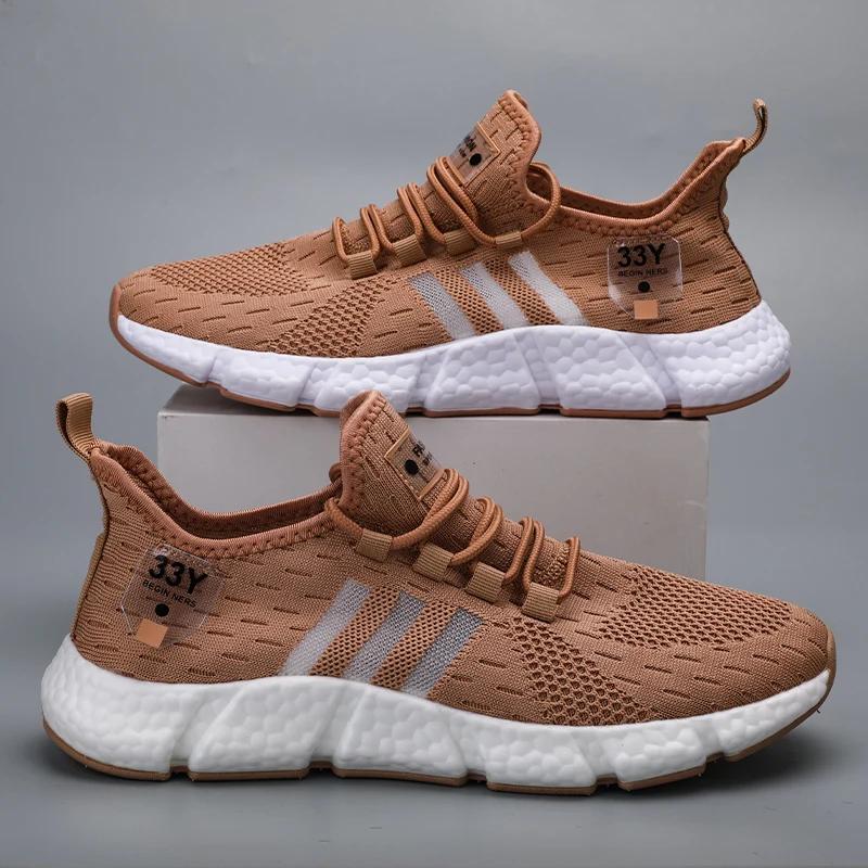 Pánské běžecké boty prodyšné síťované sportovní boty dámské značkové tenisky lehké ležérní tenisové boty luxusní mužské tenisové boty