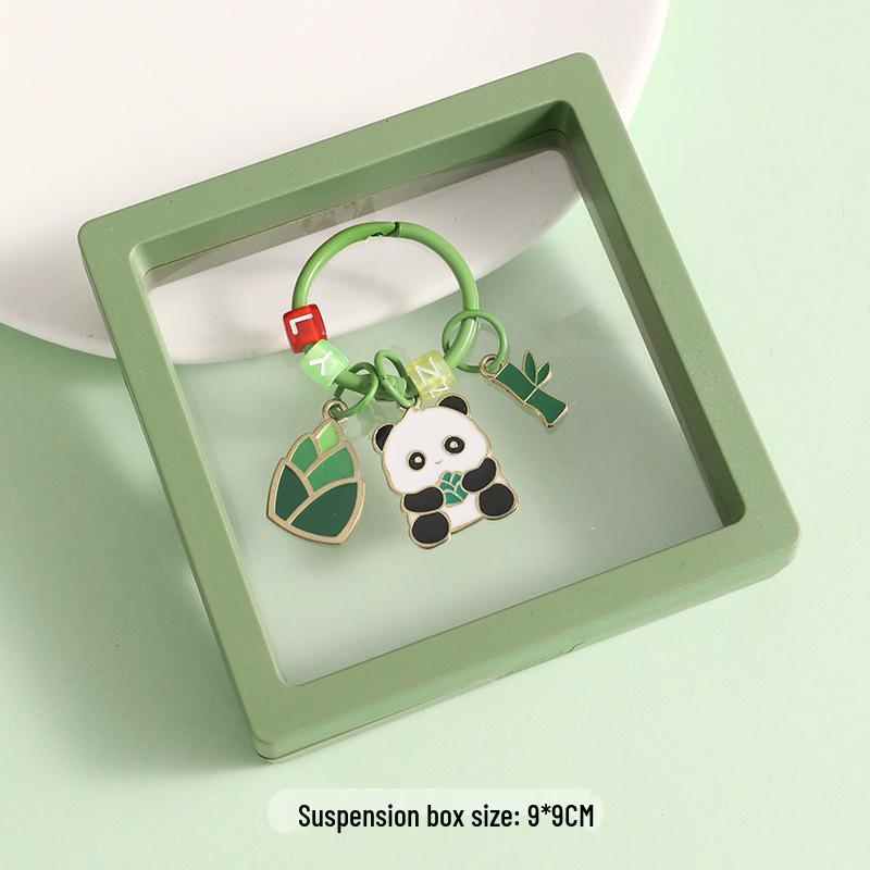 Chinese Style Panda Keychain Pendant - Cartoon Design, Creative Bag Ornament, Small Gift