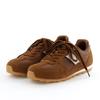 HIMIKO Flat Suede Combination Sneakers, 657302, Brown, Size 245, Cushioned, Comfortable, 1.5cm Heel, Lace-Up