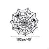 Spiderweb Round Tablecloth for Halloween Party Decor