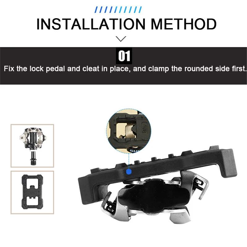 MTB Bike Clipless Pedals Converter To Flat Pedal Carbon Nylon Bicycle Pedal Converter Suit for Shimano M520/M540/M8000/M9000
