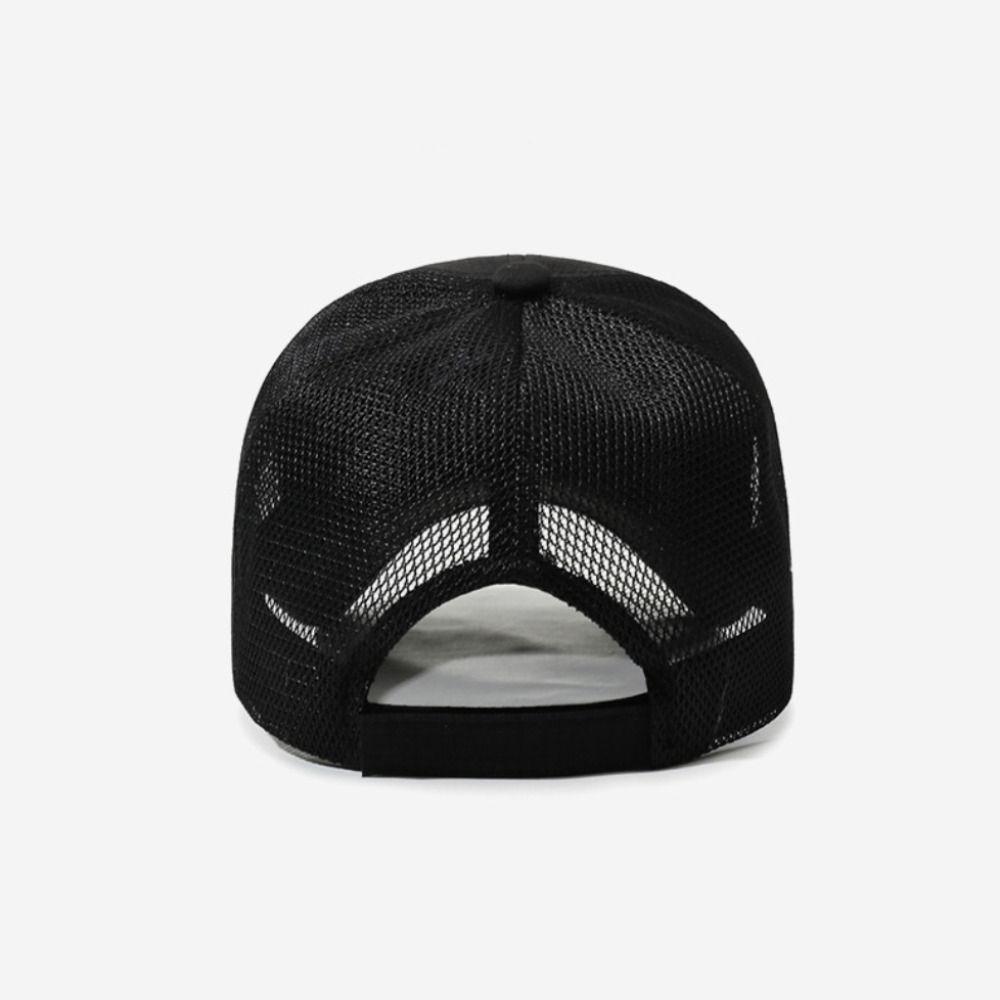Adjustable Mesh Trucker Hat Letter Embroidery Fishing Running Sports Cap For Man Women