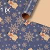 1/2 Uds. Papel de regalo de Navidad papel kraft clásico envoltorio de regalo envoltorio de aperitivos envoltorio de regalo