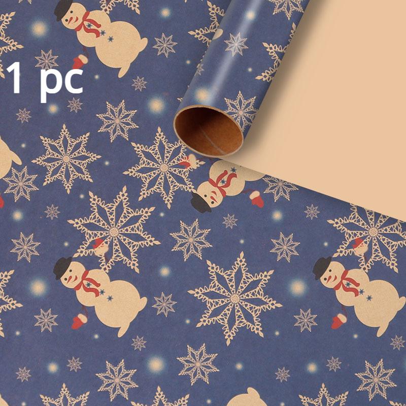1/2 Uds. Papel de regalo de Navidad papel kraft clásico envoltorio de regalo envoltorio de aperitivos envoltorio de regalo