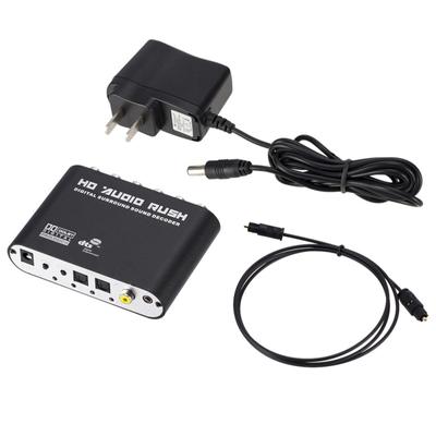 5.1 Ac3 Dts Digital Audio  Rush  Decoder Coaxial Rca Hd Sound Strong Mobility Converter Host + Power