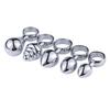 Mini Anal Stopper Stainless Steel Butt Stopper with Pull Ring for Beginners Small Metal Anal Training Sex Toy for Adult Men Women
