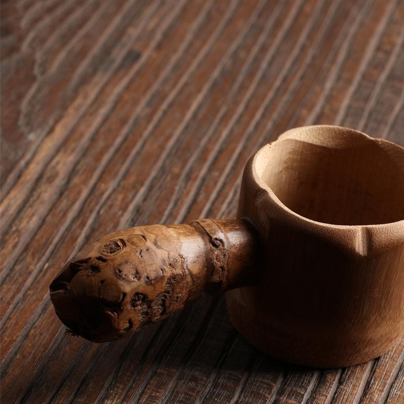 Japon Tarzı Çay Töreni Bambu Ahşap Çay Filtresi Örgü Çay Demlik Yeniden Kullanılabilir