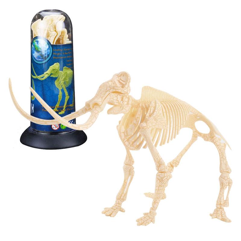 

Пластиковые динозавры Высококачественные Модели Скелетов Идеально Подходят Для Творческих Занятий Обучения Mammoth Bucket