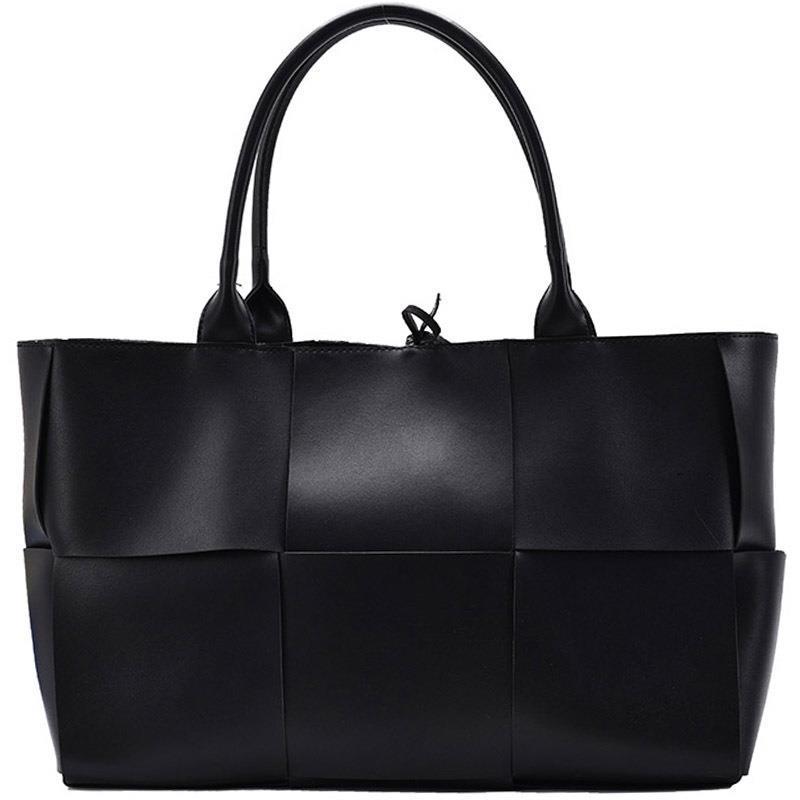 new trendy fashion shoulder bag portable woven tote bag Internet celebrity niche designer large capacity bag