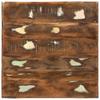 Coffee Table 50 X 50 X 35 Cm Solid Upcycled Wood