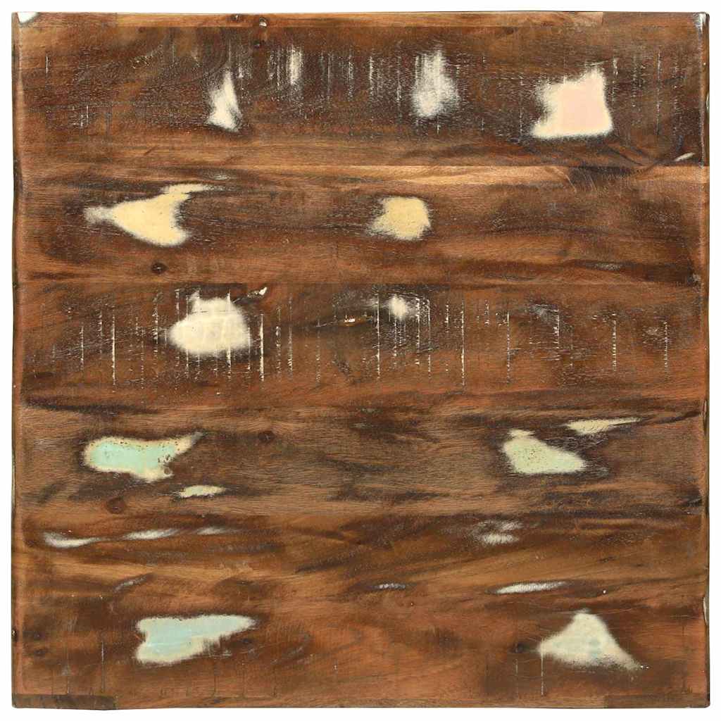 Coffee Table 50 X 50 X 35 Cm Solid Upcycled Wood