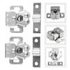 Press The Home Wardrobe Door Buckle Touch The Bead Magnetic Dual Wheel Spring Fixed Lock Buckle Low Foot Cabinet Door Buckle