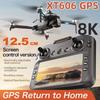 Nieuw Model XT606 MAX Drone met GPS 8K Professioneel HD 360° Dubbele Camera's 5G WIFI FPV Borstelloze Motor Obstakelvermijding Opvouwbare Quadcopter Speelgoed