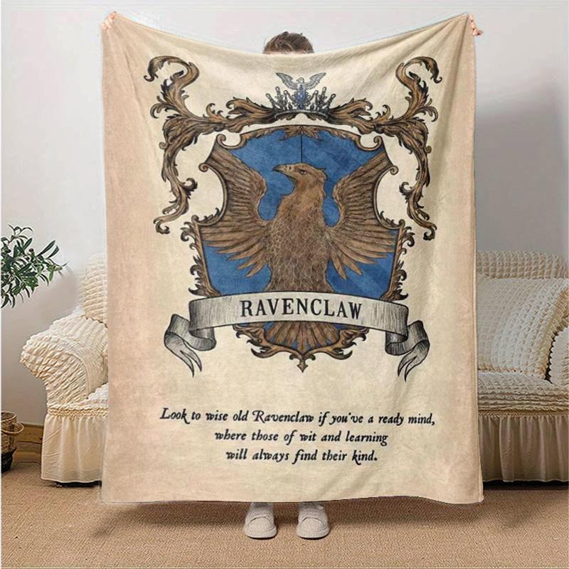 Ravenclaw Crest Poster - Hogwarts House DecorPrint Blanket, Soft Blanket For Sofa Office Bed And Travelling Daughter Birthday Gift esj242