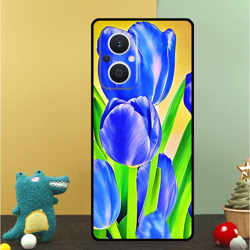 Tulips Flower Spring Case For OPPO Reno 15F 13F 14F 12 11 F 10 14 15 Pro 7 8 Lite OPPO Find X9 X8 X6 X5 Pro Cover