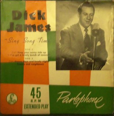 7-Zoll Schallplatte DICK JAMES - Sing Song Time GEP8554 Parlophone 1956 UK Pop Gebraucht