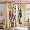 2D Flat Photography Backdrop Photography Backdrop Colorful Dreamcatcher Feathers 100% Polyester Family Party for Suitable