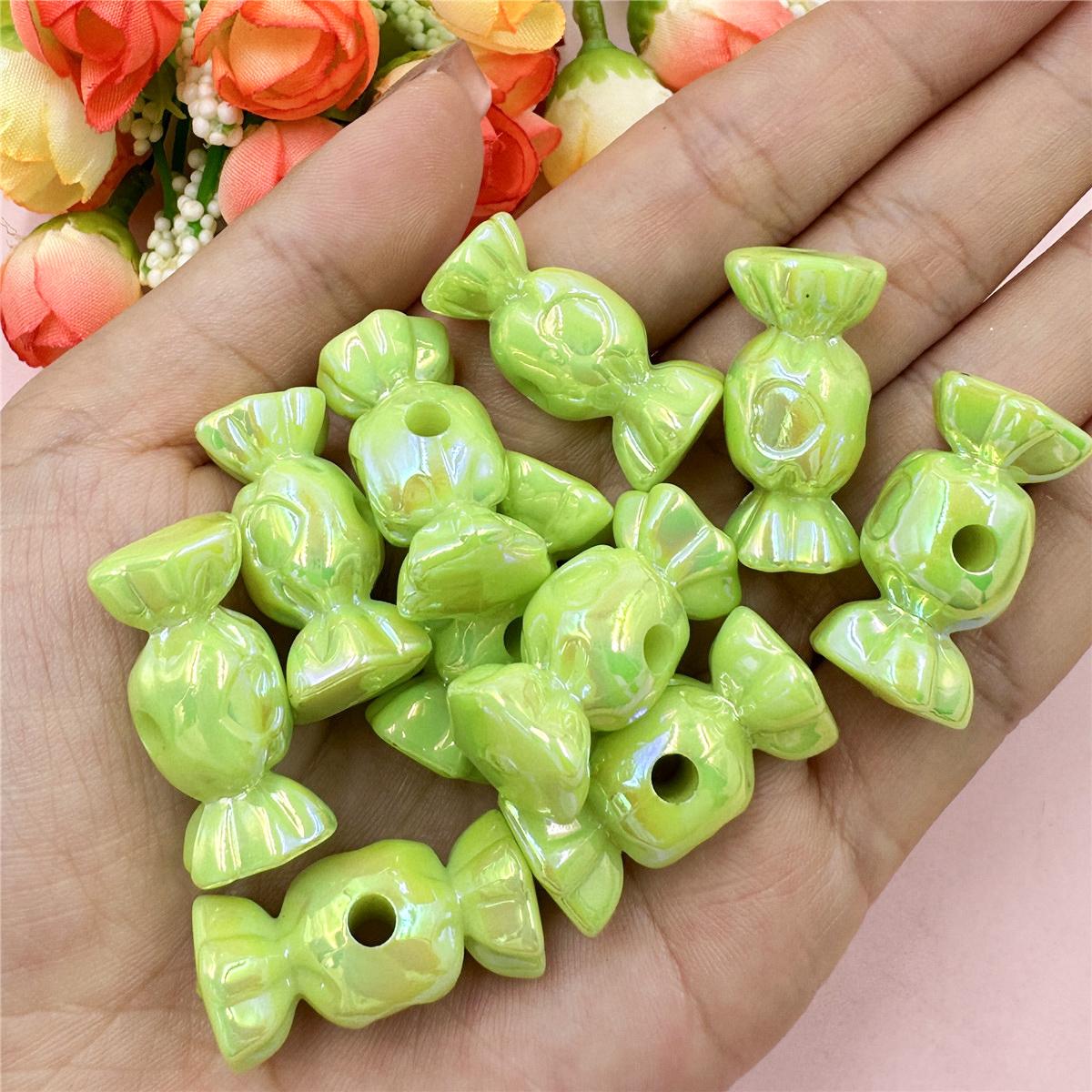 

Подвески DIY Изготовление ювелирных изделий Конфетные бусины 10 шт. Ремесло 13,2 мм * 28,7 мм для ожерелья Серьги Материал ручной работы DIY Бисероплетение Аксессуар Акрил с отверстием зелёный