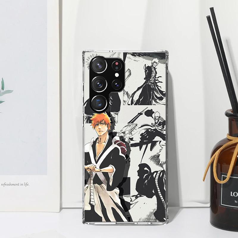Ichigo Kenpachi Bleach Anime Phone Case For Samsung Galaxy S25 S24 S23 S22 Ultra S21 FE S20 Plus S10 + S10E Art Fundas Back Cove