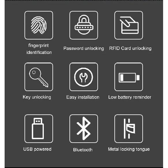 Bluetooth Electronic Glass LOCK Fingerprint Recognition Smart Lock Tuya APP Rfid Card Biometric Unlock for Glass Door Lock
