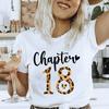 Rozdział th Koszulka FeUnisex Topy Moda Tygrysia Grafika Kobiety Koszulka Urodziny Dziewczyny Impreza Koszulka Harajuku Krótki Rękaw