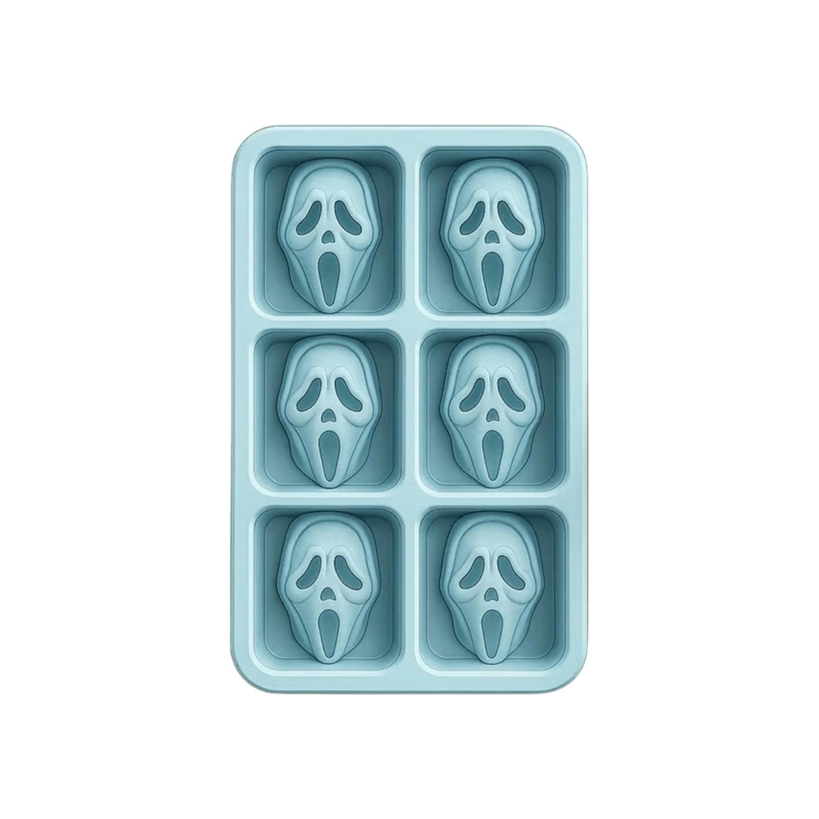 

Форма для льда «Лицо в ужасе», Креативный дизайн, Создание веселой атмосферы, Добавление уникальных элементов ужаса в напитки One Size синий