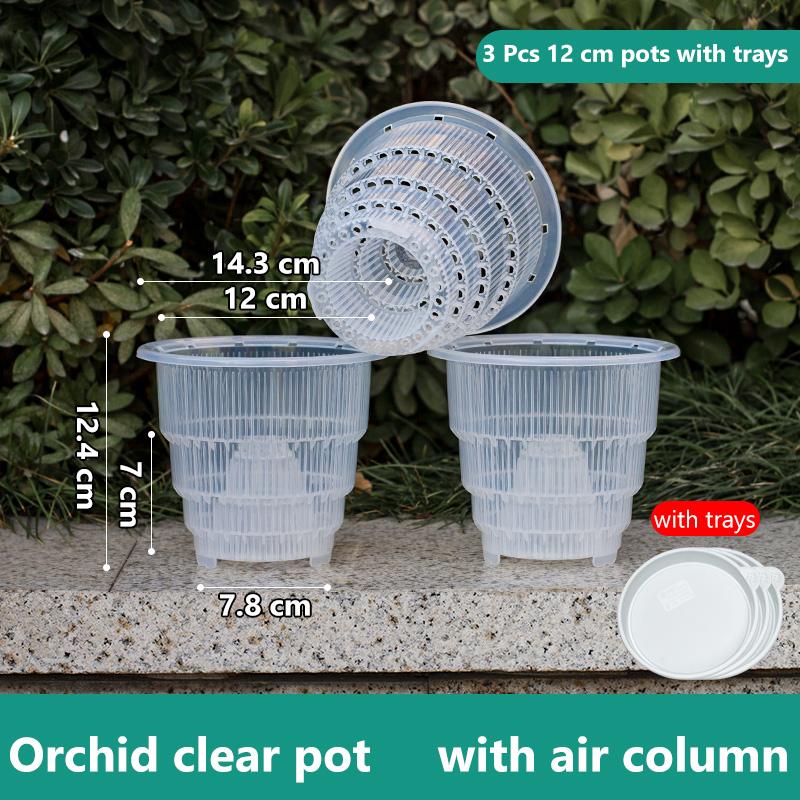 Meshpot Home Decoration Clear Orchid Pots with Holes Cattleya Dendrobium Orchid Plants Pot Cachepot In 10cm 12cm 15cm