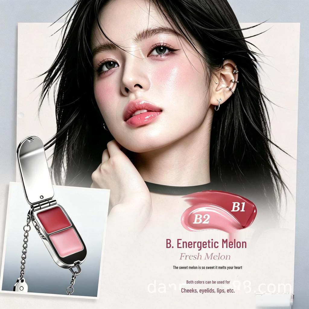 Lucky Bracelet Multi-use Cream: Bicolor Lipstick, Palette Mirror Gloss & Blush for Lips & Cheeks - Best Seller