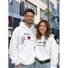 European Plus Size Unisex Hooded Sweatshirt with Cute Graphic