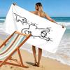 Simon's Cat Print Strandlaken, Groot Zacht Sneldrogend Handdoek voor Strand Camping Zwemmen