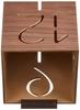 Yamato Kogyo Table Clock Puzzle Stand Type M Walnut YK09-106