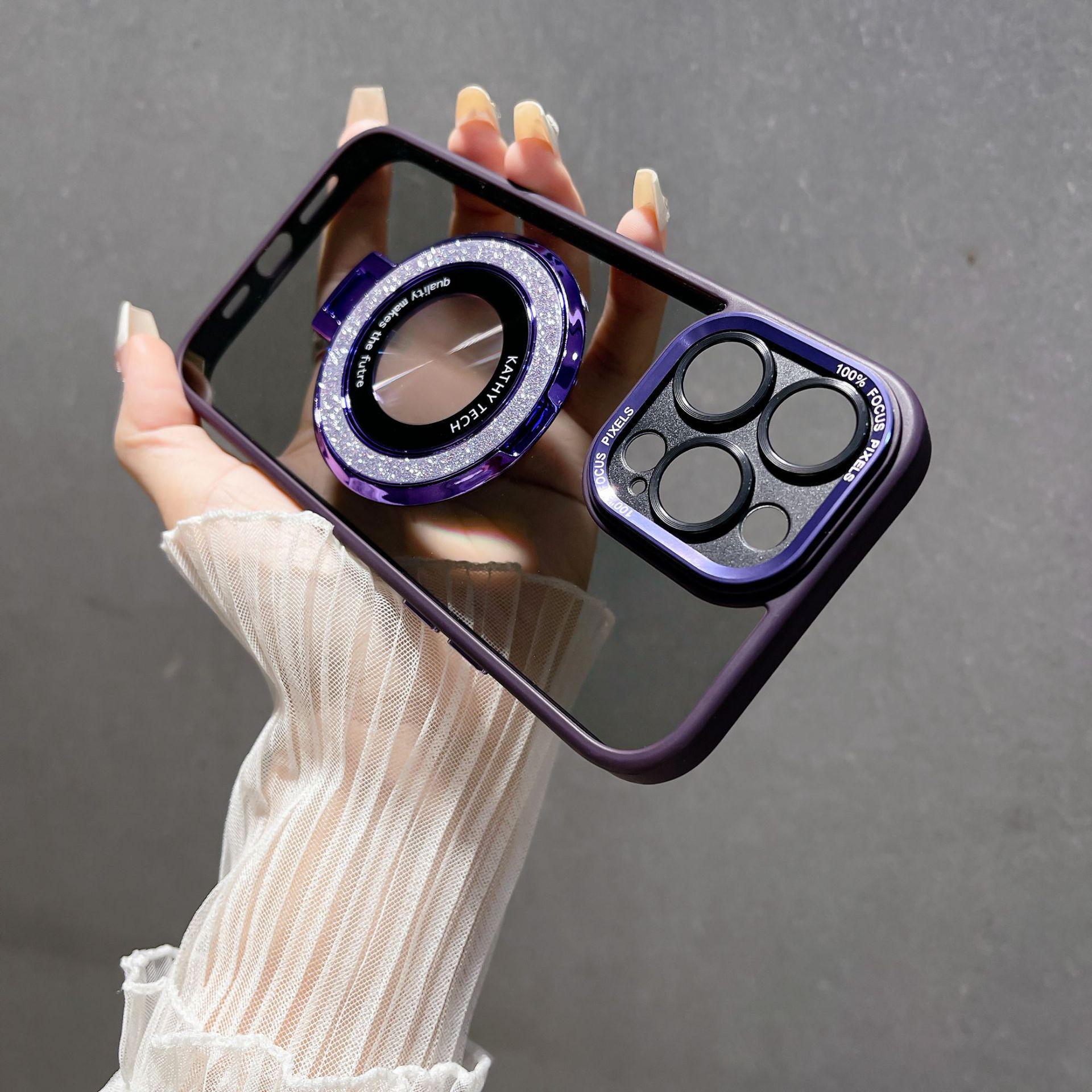 

Чехол Glitter Circle Magnetic для iPhone15ProMax с защитой от падений для iPhone 14 — модный и стильный! iPhone 16 Pro