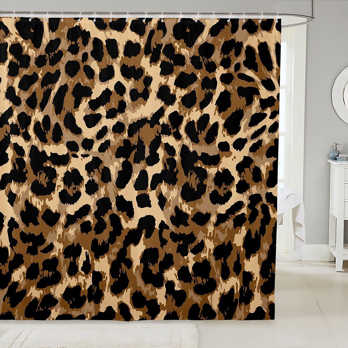 

Puppy Dog Shower Curtain For Kids Boys Girls Cute Bath Curtain Cute Yellow Dog Shower Curtain Cartoon Animal Pattern Farmhouse W60H190(CM)-1 Pcs