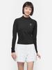 BARREL Pnts Women'S Happy Snoopy Crop Rash Guard Black (B6Swwcr051Blk)