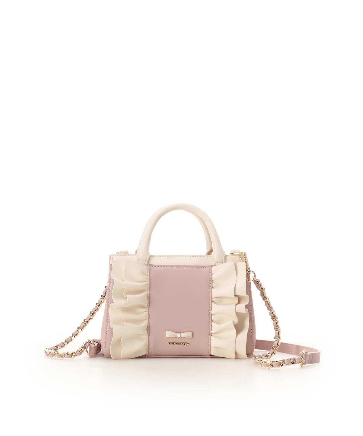 Frill Ribbon Shoulder Bag розовый