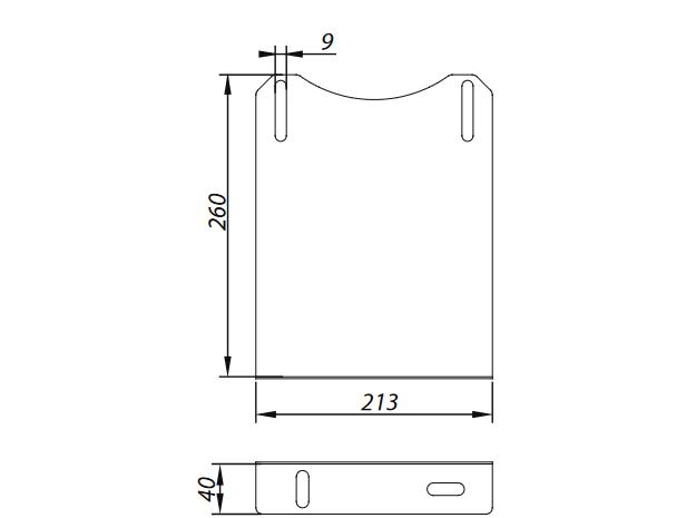 ADAM DW Wall Bracket Extension Fi 180 Adjustment 260-300mm